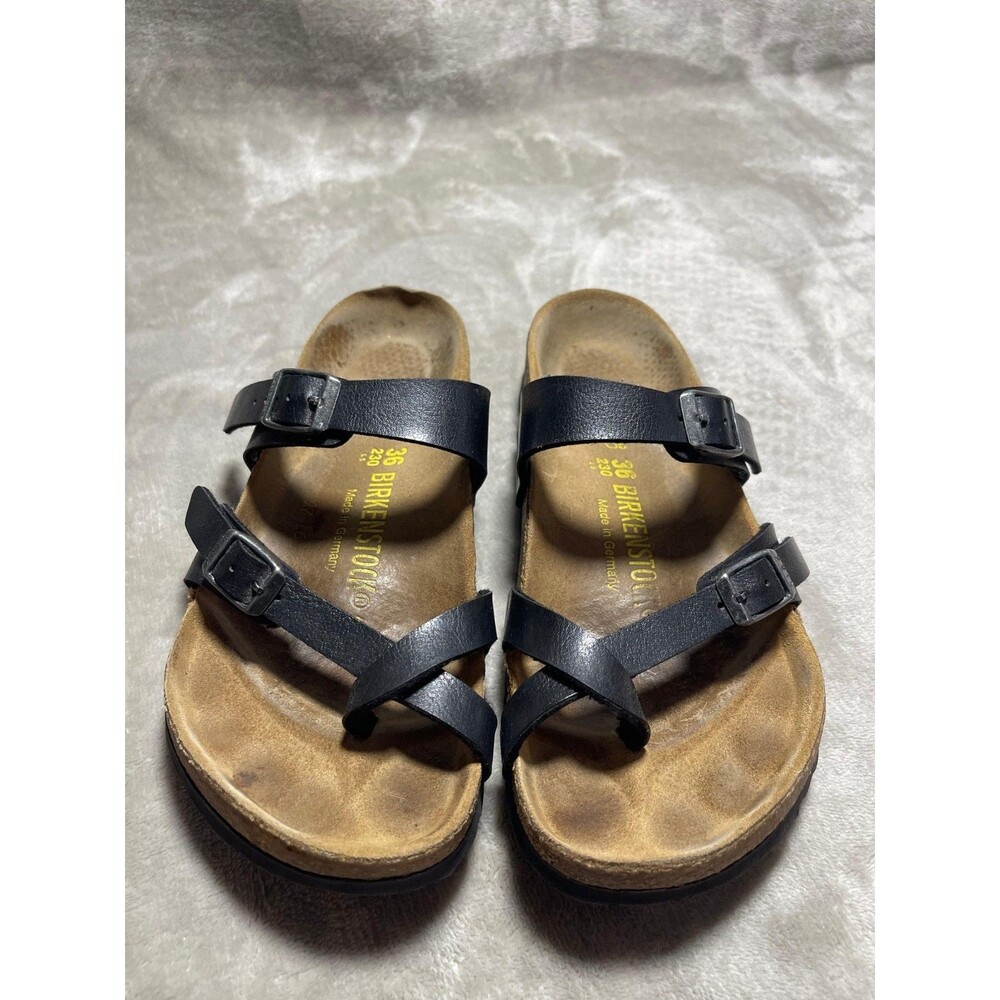 Birkenstock Mayari Sandals Women's Size 36 Black Thong Slippers